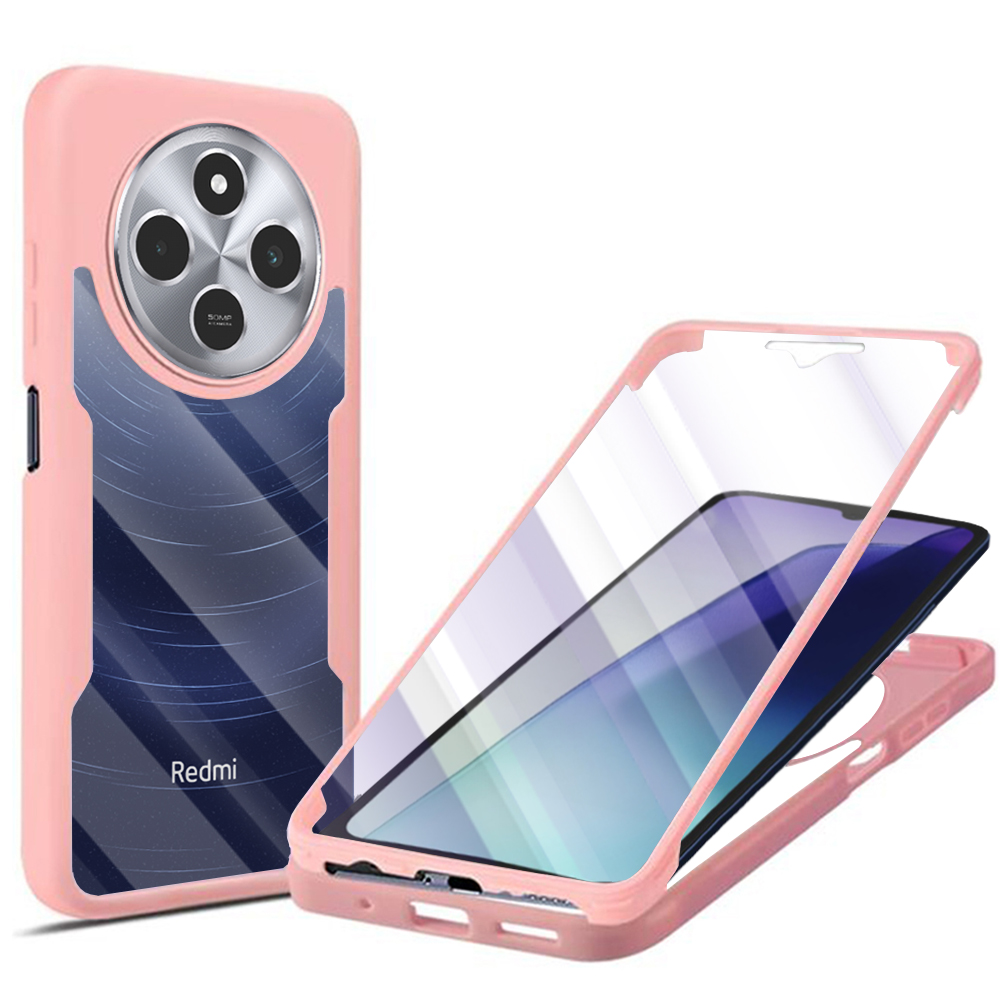 Калъф за Xiaomi Redmi 14C / Poco C75 + капак - Techsuit ColorVerse 360 Series - Розов