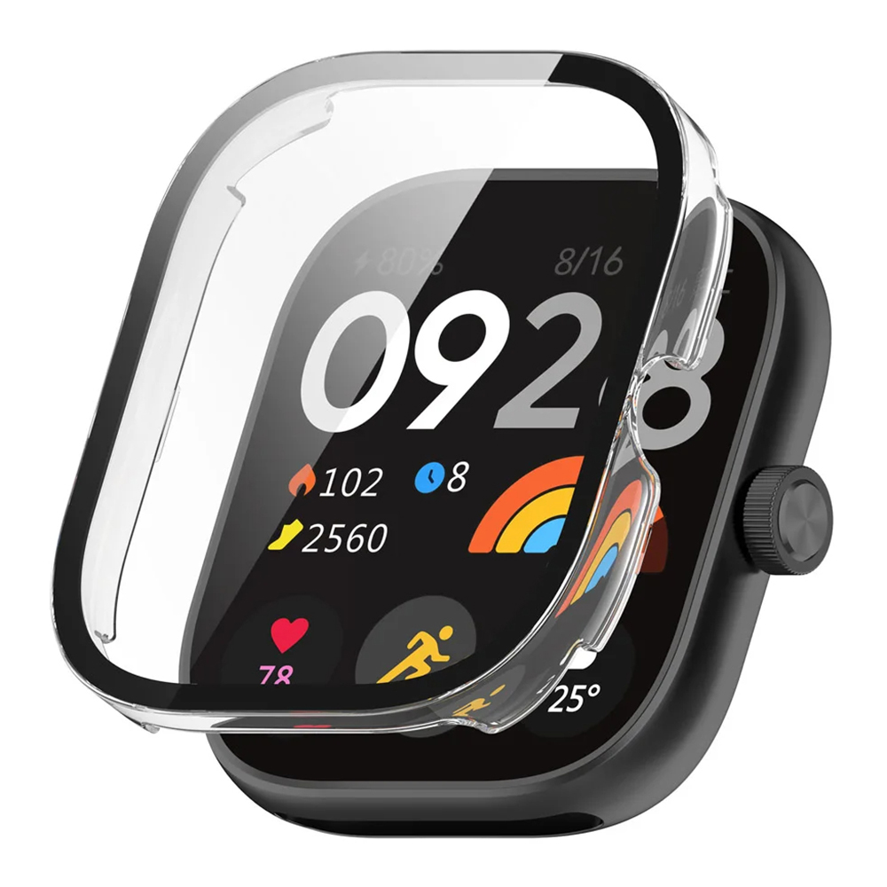Капак за Xiaomi Redmi Watch 4 + Калъф - Techsuit Defense360 Pro - Прозрачен