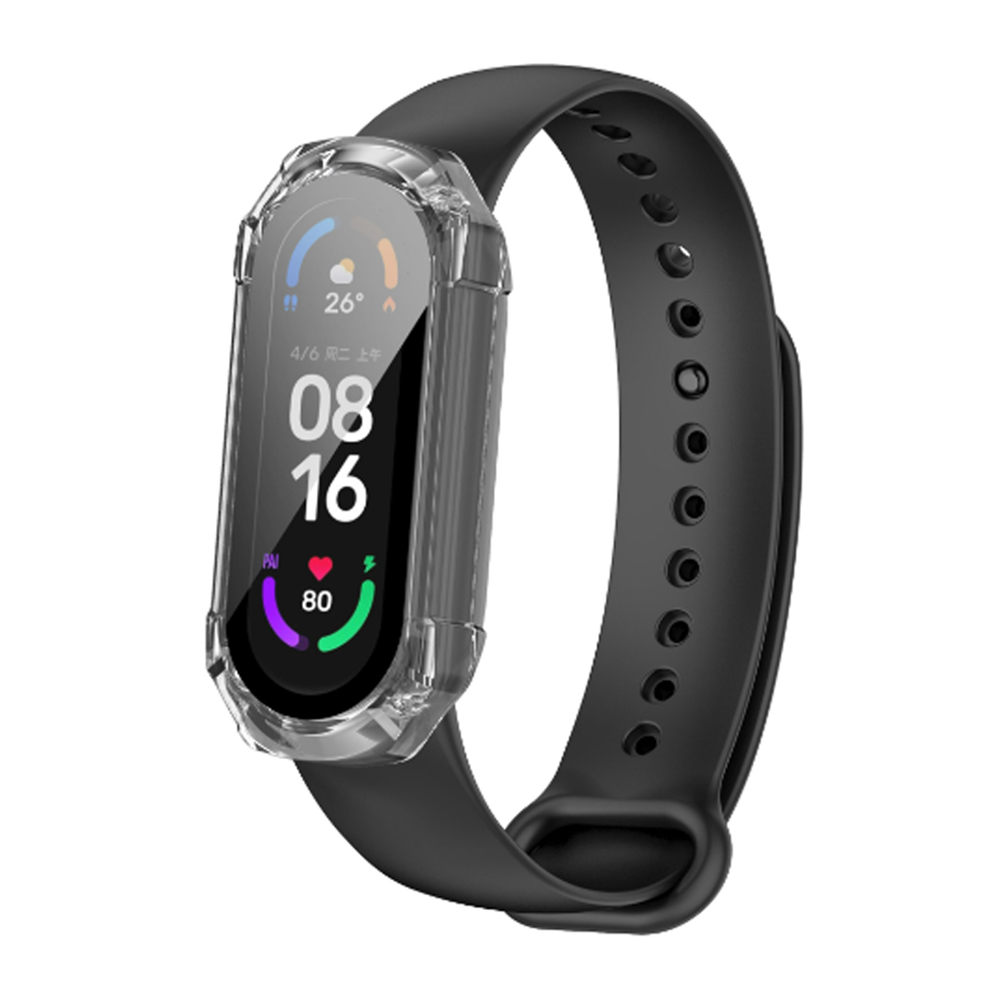 Калъф за Xiaomi Mi Band 4 / 5 / 5 NFC / 6 / 6 NFC + калъф - Techsuit Defense360 Pro - Прозрачен