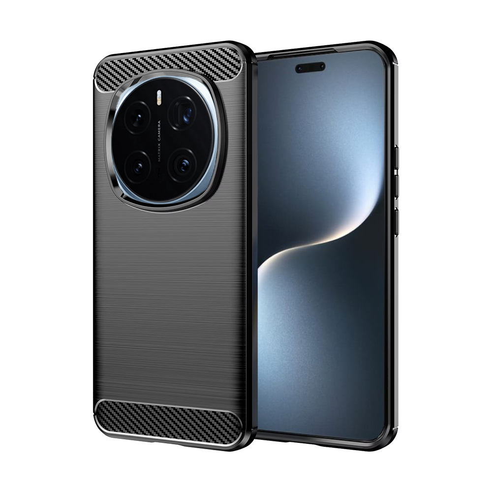 Калъф за Honor Magic7 Pro - Techsuit Carbon Silicone - Черен