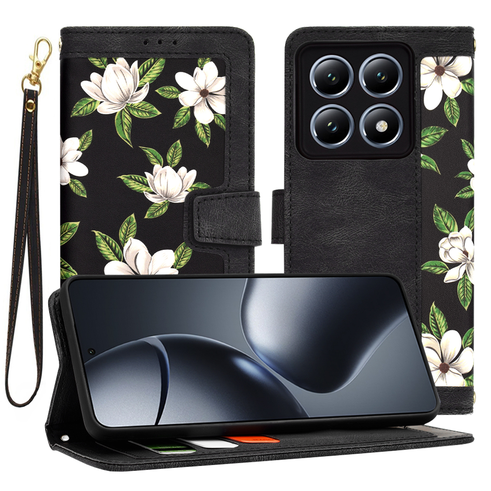 Калъф за Xiaomi 14T Pro - Techsuit FlipCraft - Flowers of the Dawn