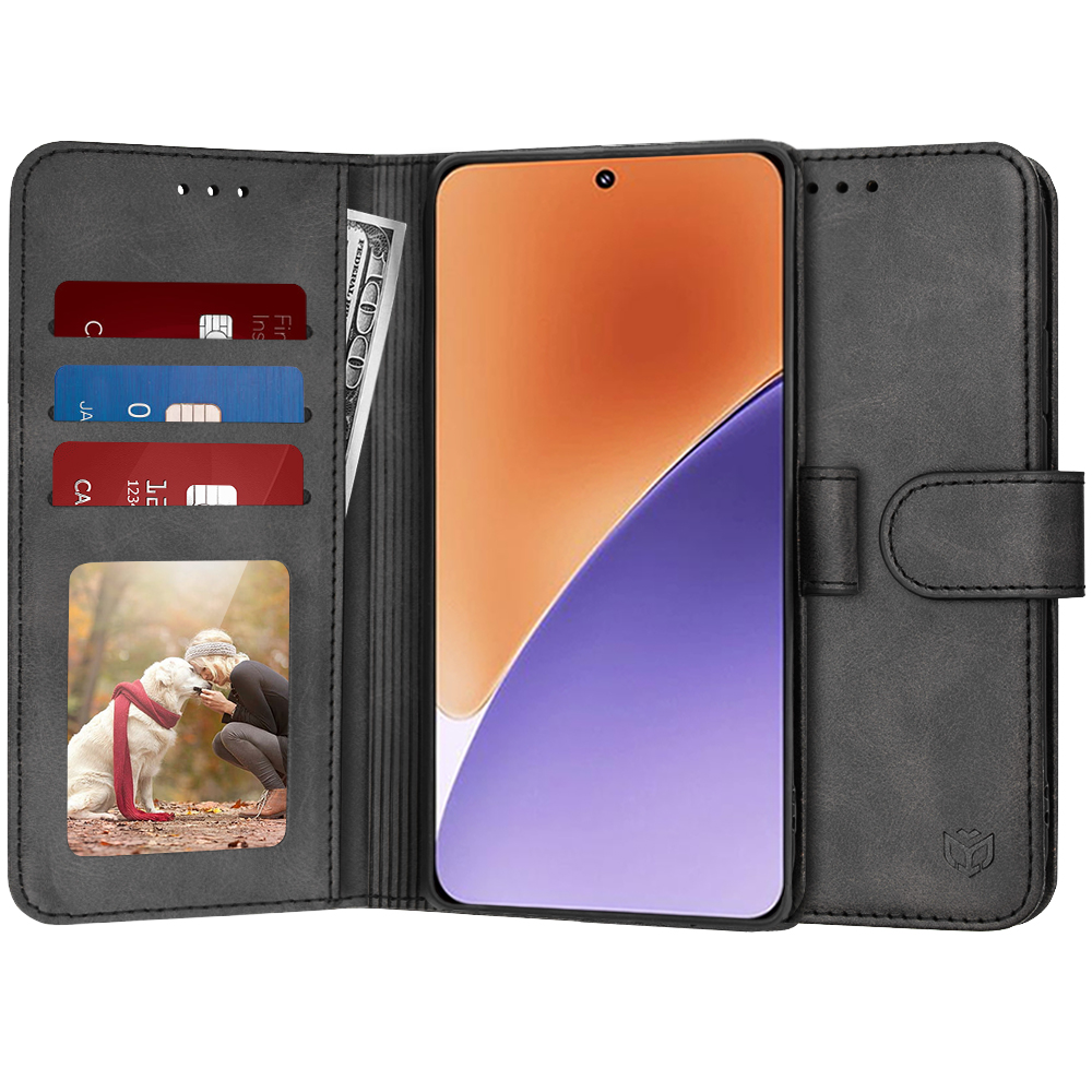 Калъф за Xiaomi 15 - Techsuit Diary Book - Черен