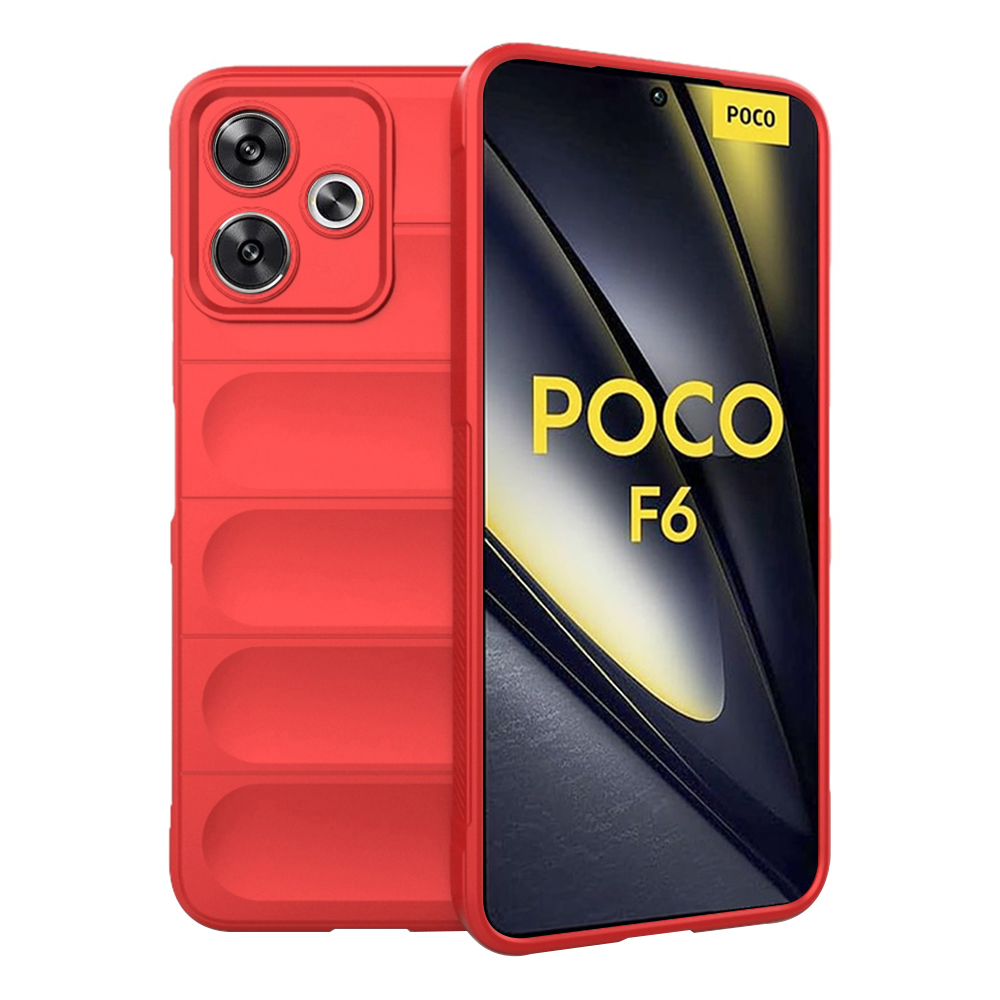 Калъф за Xiaomi Poco F6 - Techsuit Magic Shield - Червен