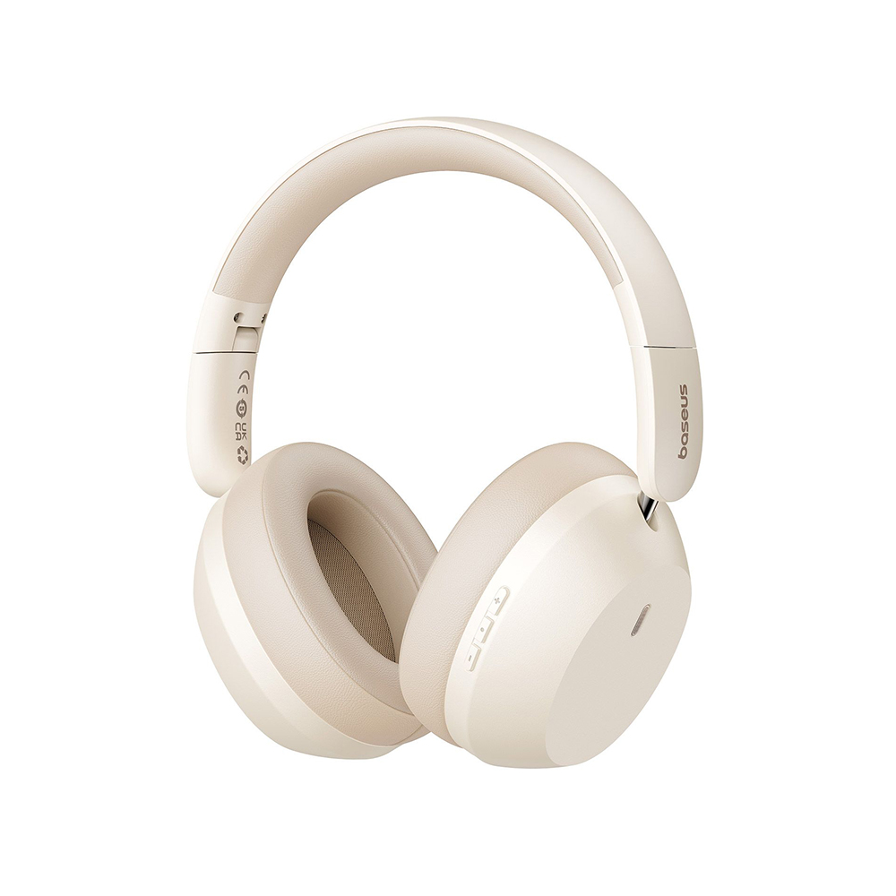 Слушалки за ухо, звукоизолация, Bluetooth 5.3, сгъваеми, Bass 35 Max, Type-C - Baseus Bass 35 Max (A00070800221-00) - звездно бяло