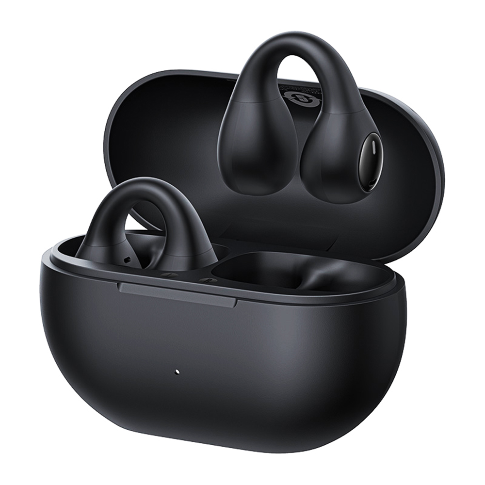 Безжични слушалки с отворено ухо, True Wireless, ENC, Bluetooth 5.4, USB-C - Baseus - Wireless Bass 15 Clip (A00079500113-00) - Cluster Черен
