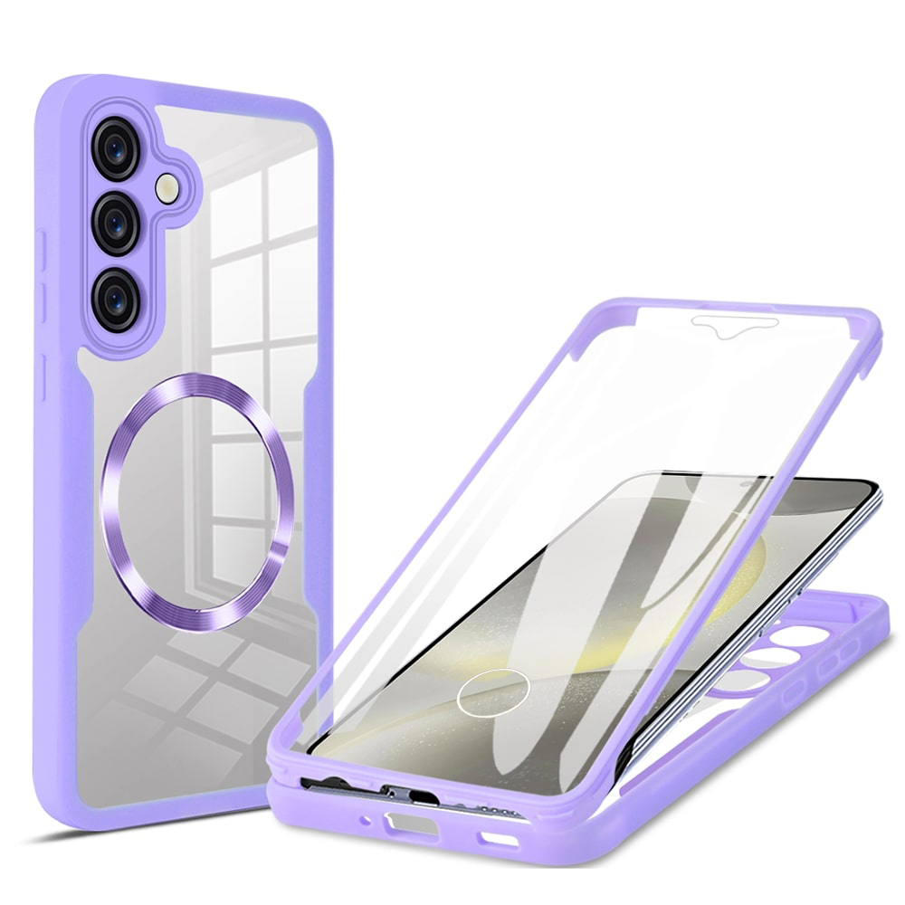 Калъф за Samsung Galaxy S24 Plus + капак - Techsuit ColorVerse 360 MagSafe MagSafe Series - Лилав