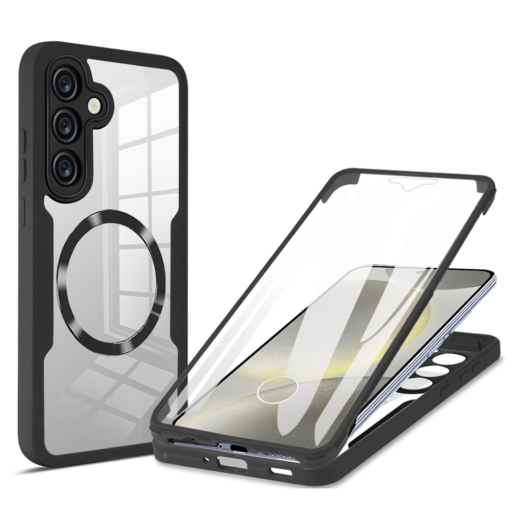 Калъф за Samsung Galaxy S24 Plus + капак - Techsuit ColorVerse 360 MagSafe MagSafe Series - Черен