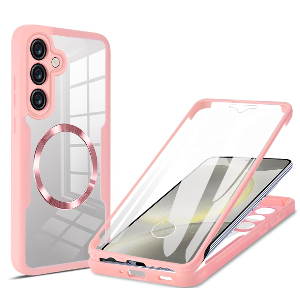 Калъф за Samsung Galaxy S25 + капак - Techsuit ColorVerse 360 MagSafe MagSafe Series - Розов