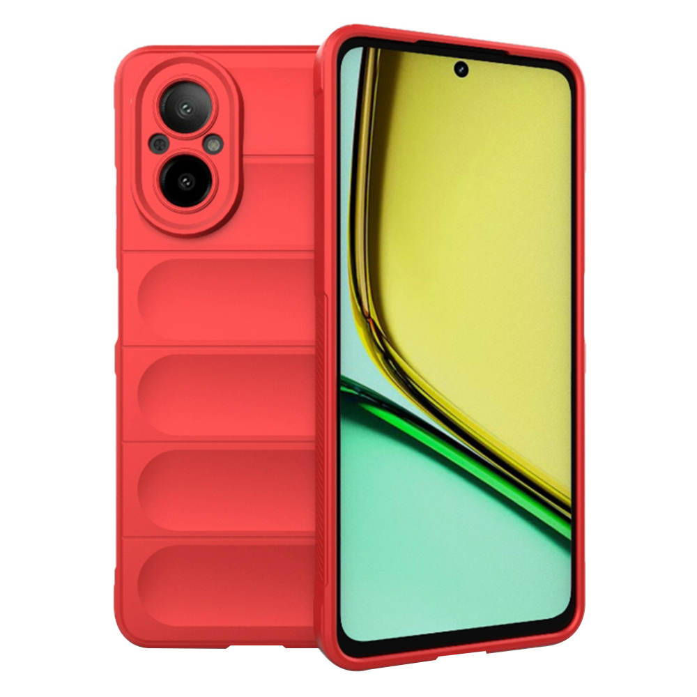 Калъф за Realme C67 4G - Techsuit Magic Shield - Червен