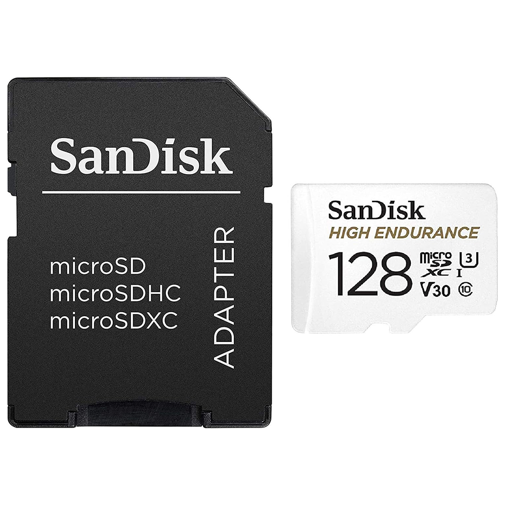 Карта с памет, 128GB, Micro SDXC - SanDisk High Endurance (SDSQQNR-128G-GN6IA) - Бял