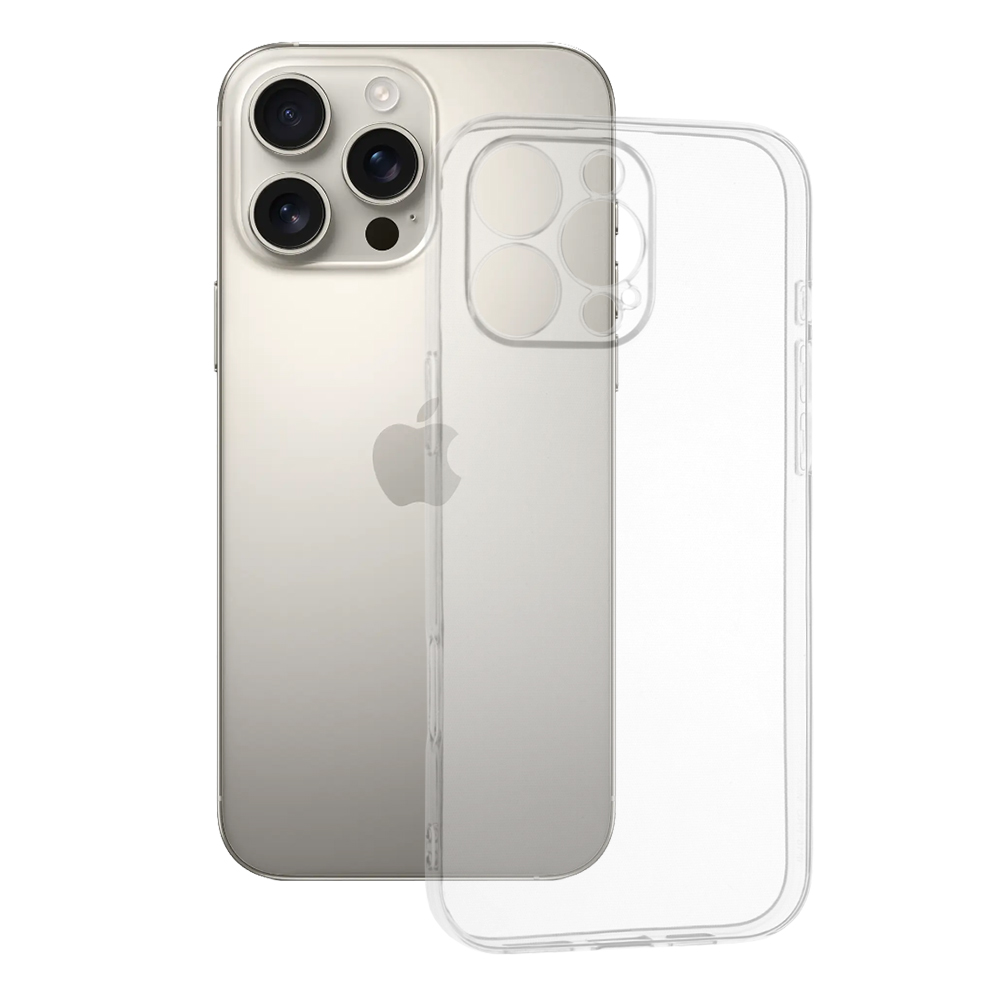 Калъф за iPhone 16 Pro Max - Techsuit Прозрачен Silicone - Прозрачен