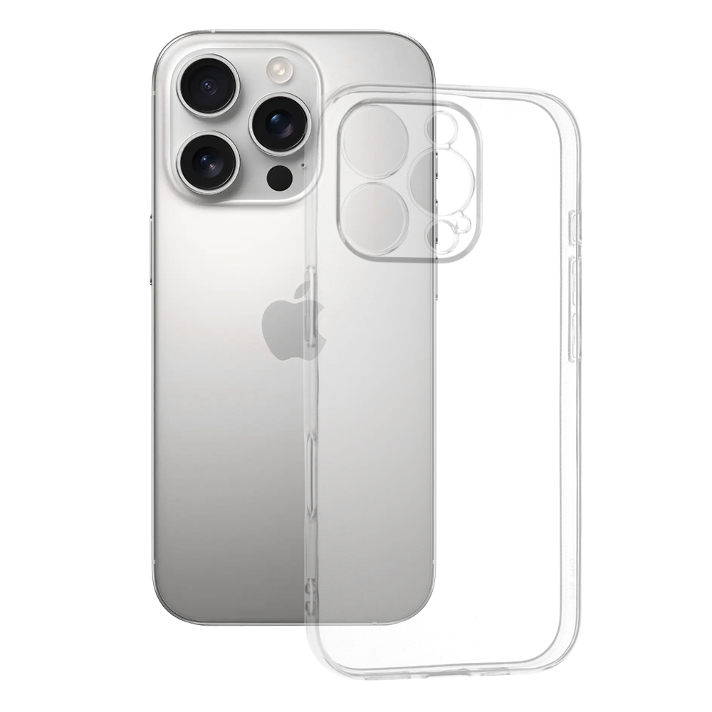 Калъф за iPhone 16 Pro - Techsuit Прозрачен Silicone - Прозрачен