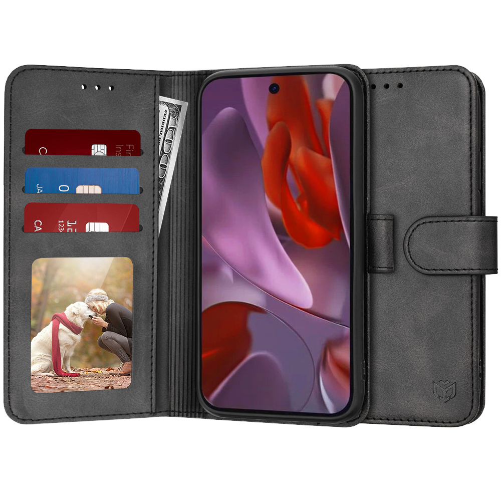 Калъф за Google Pixel 9a - Techsuit Diary Book - Черен