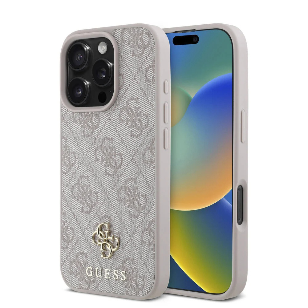 Калъф за iPhone 16 Pro Max - Guess Hardcase 4G Classic MagSafe (GUHMP16XP4SM4MP) - Розов