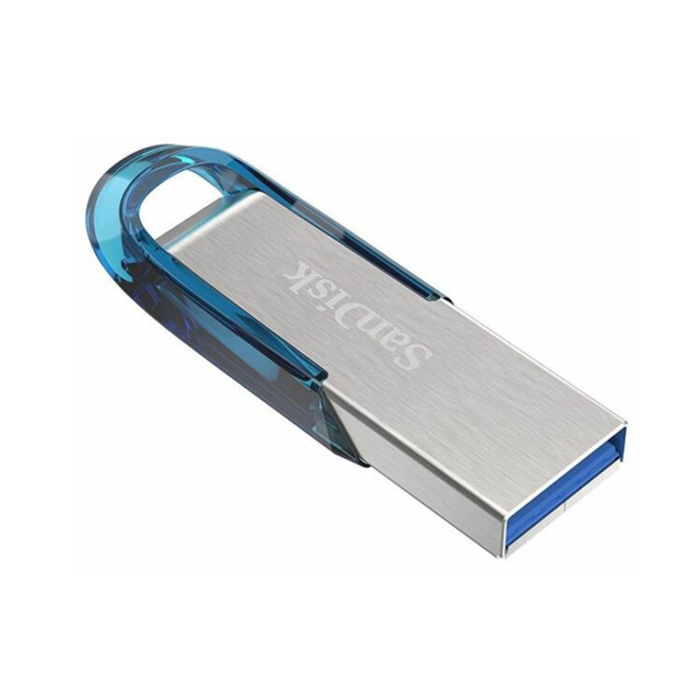 Memory Stick 128GB, USB 3.0 - SanDisk (SDCZ73-128G-G46B) - сив / син