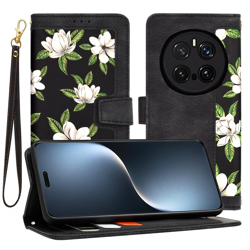 Калъф за Honor Magic7 Pro - Techsuit FlipCraft - Flowers of the Dawn