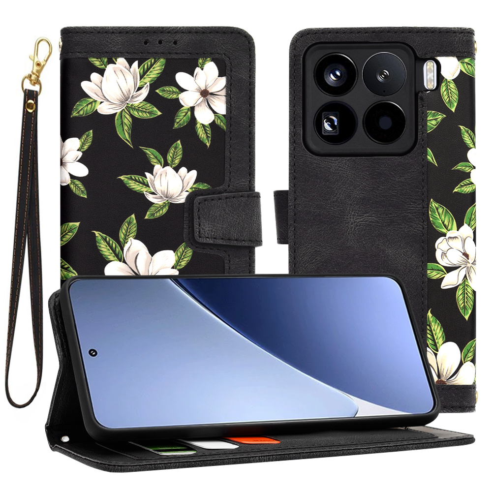 Калъф за Xiaomi 15 Pro - Techsuit FlipCraft - Flowers of the Dawn