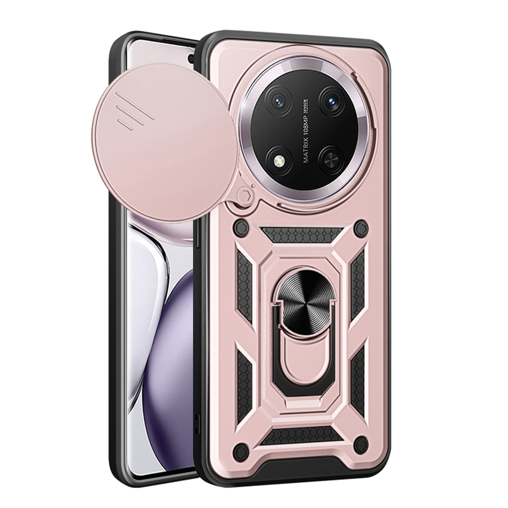 Калъф за Honor Magic7 Lite / X9c - Techsuit CamShield Series - Розово злато