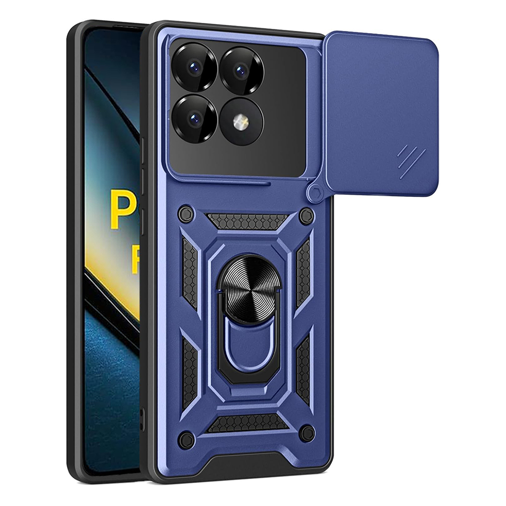 Калъф за Xiaomi Poco F6 Pro - Techsuit CamShield Series - Син