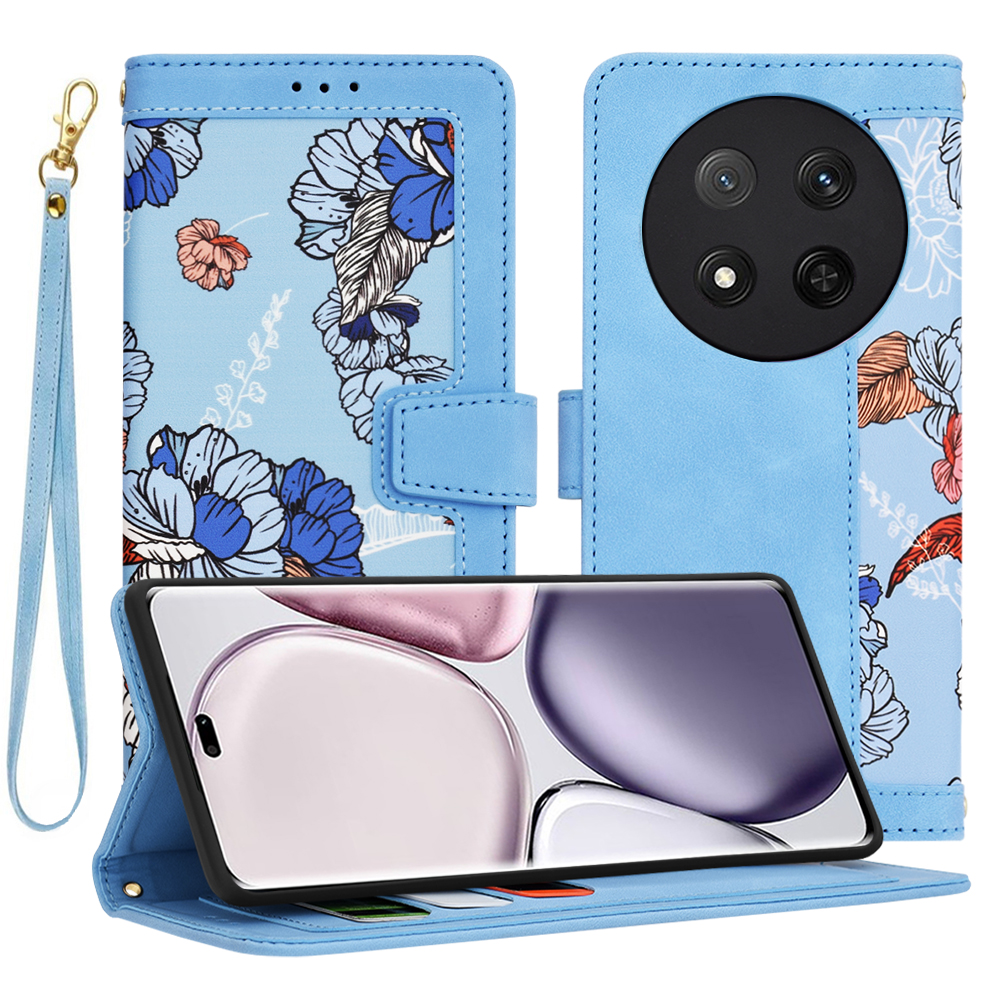Калъф за Honor Magic7 Lite / X9c - Techsuit FlipCraft - Vibrant Син