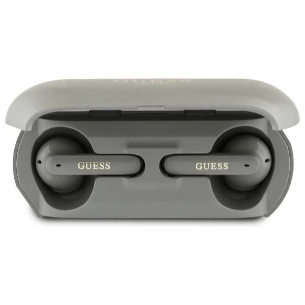 Истински безжични стерео, Bluetooth - Слушалки Guess Elongated Metallic Printed Logo (GUTWSC2MCDSE) - Сиви