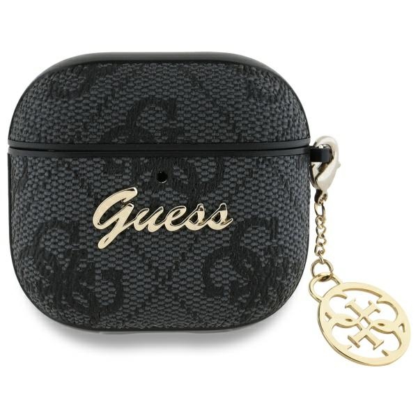 Калъф за Apple AirPods 4 - Guess 4G Charm Collection (GUA4G4GSMK) - Черен