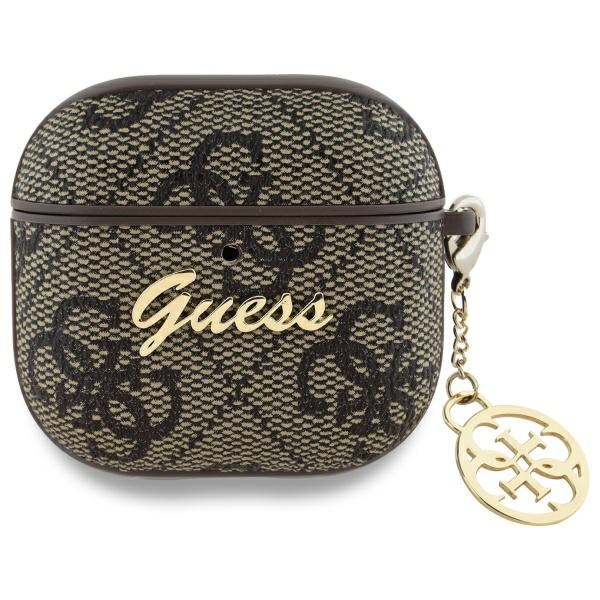 Калъф за Apple AirPods 4 - Guess 4G Charm Collection (GUA4G4GSMW) - Кафяв