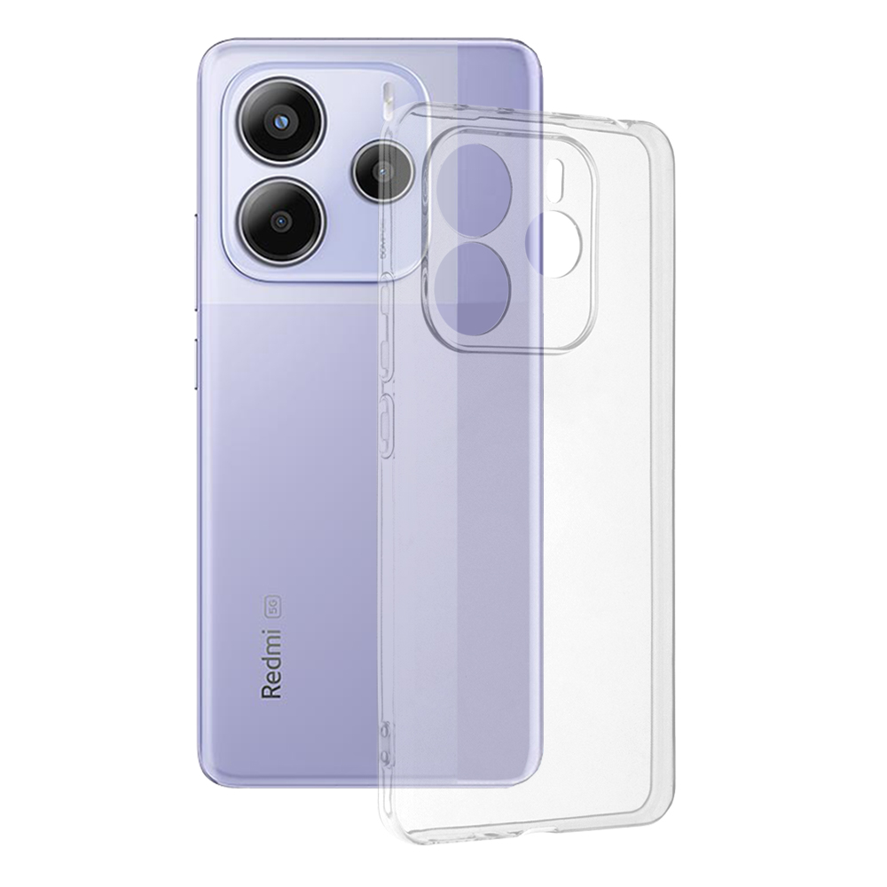 Калъф за Xiaomi Redmi Note 14 5G - Techsuit Прозрачен Silicone - Прозрачен