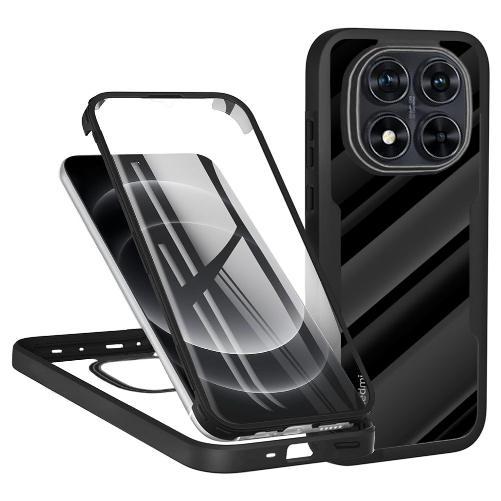 Калъф за Xiaomi Redmi Note 14 Pro 5G / Note 14 Pro+ 5G / Poco X7 + капак - Techsuit ColorVerse 360 Series - Черен