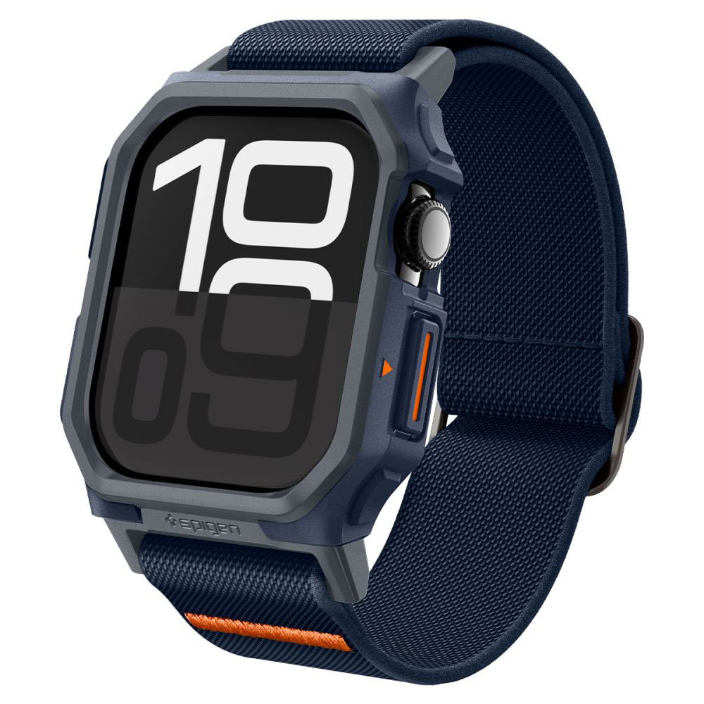 Калъф за Apple Watch 10 46mm / Watch 11 46mm + каишка - Spigen Lite Fit "Pro" (ACS08925) - Тъмносин Син
