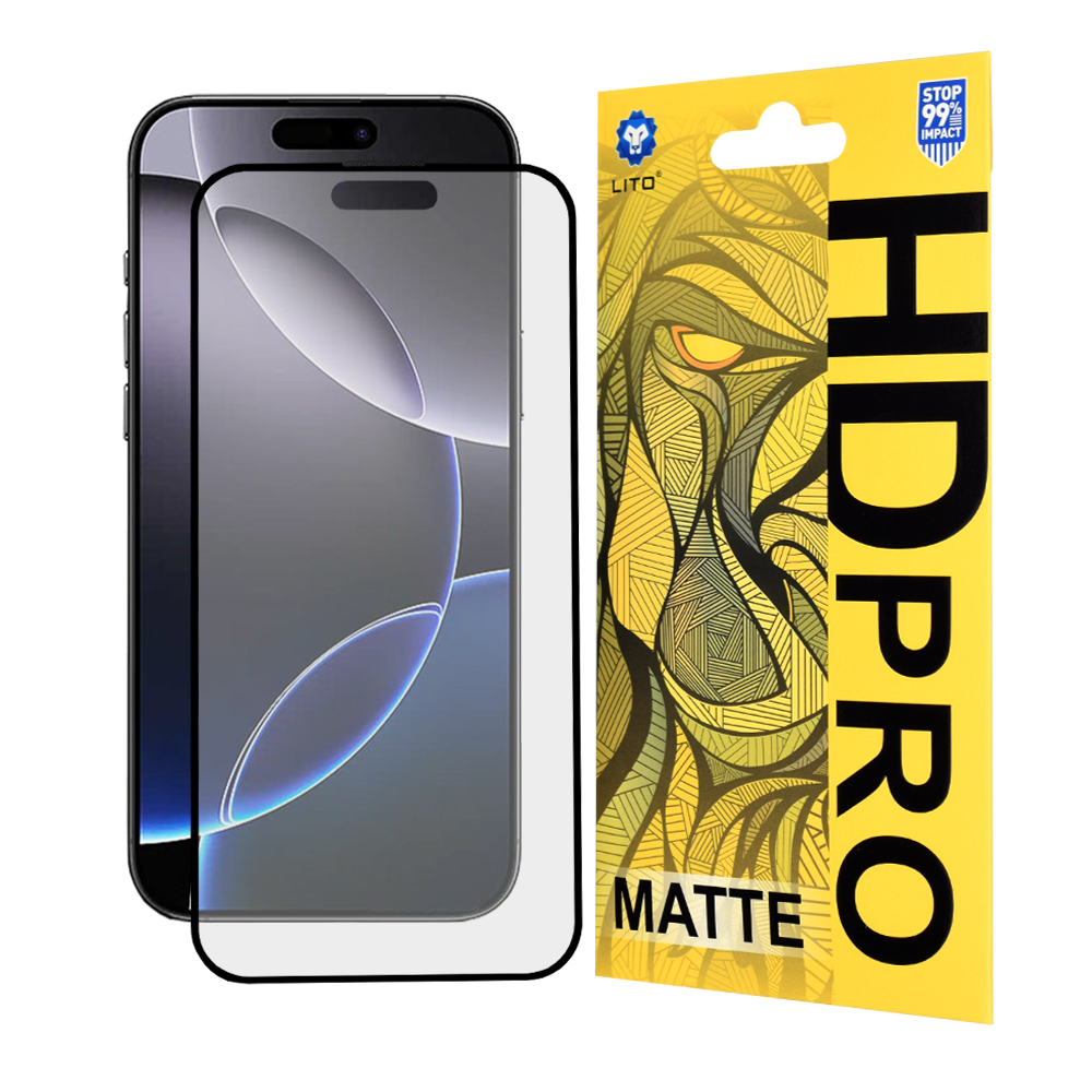 Калъф за iPhone 16 Pro Max - Lito HD Pro Matte - Черен
