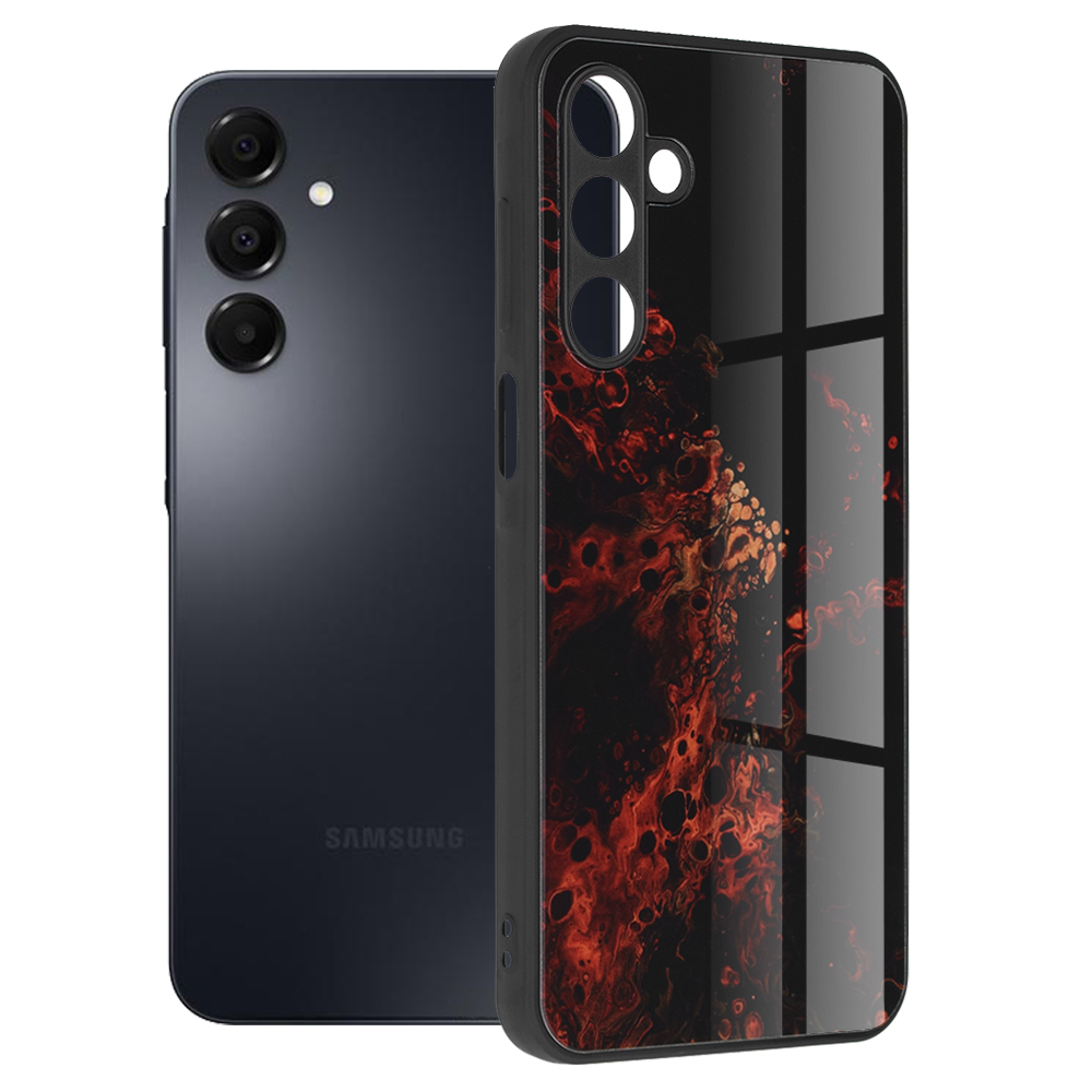 Калъф за Samsung Galaxy A16 4G / A16 5G - Techsuit Glaze Series - Червен Nebula
