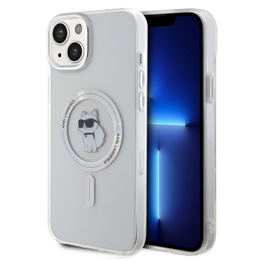 Калъф за iPhone 15 Plus - Karl Lagerfeld IML MagSafe (KLHMP15MHFCCCCNOT) - Choupette