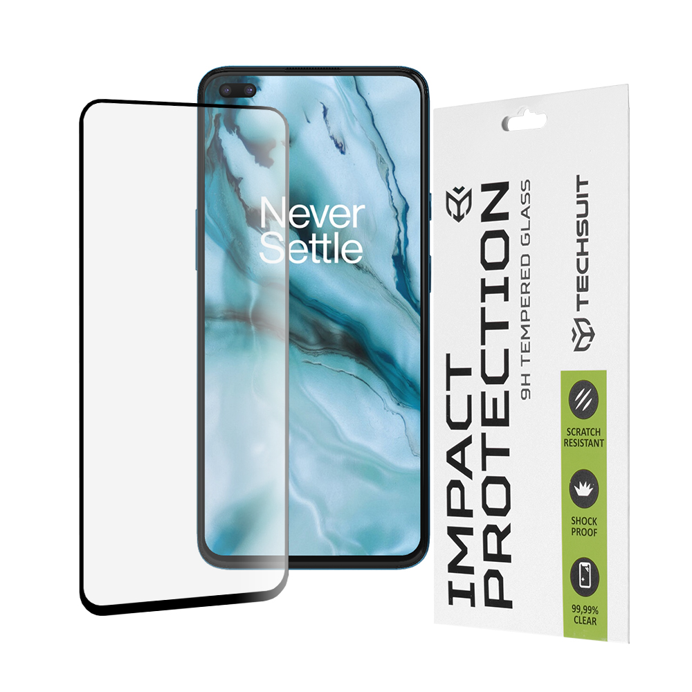 OnePlus Nord 5G - Techsuit 111D Full Cover / Full Glue Glass - Черен