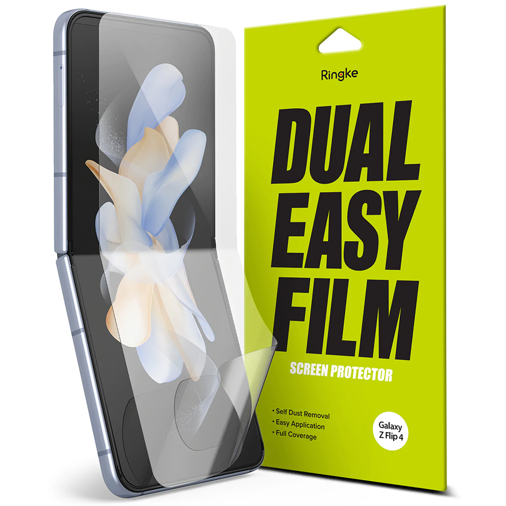 Капак за Samsung Galaxy Z Flip4 (комплект 2) - Ringke Dual Easy Full - Прозрачен