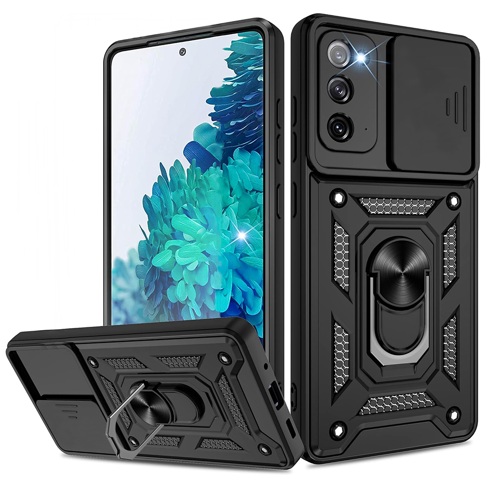 Калъф за Samsung Galaxy Note 20 4G / Note 20 5G - Techsuit CamShield Series - Черен