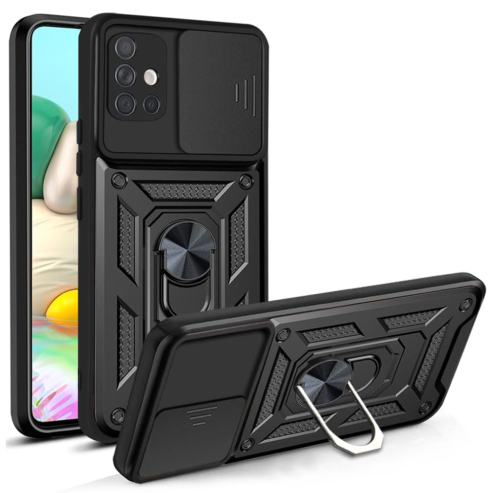 Калъф за Samsung Galaxy A71 4G - Techsuit CamShield Series - Черен