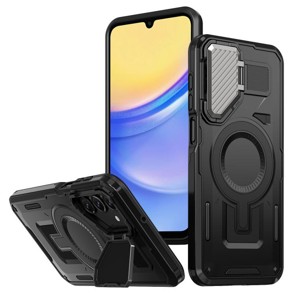 Калъф за Samsung Galaxy A15 4G / A15 5G - Techsuit CamVault MagSafe - Черен