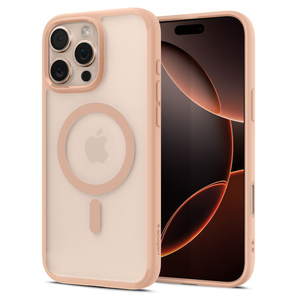 Калъф за iPhone 16 Pro - Spigen Ultra Hybrid T MagSafe (ACS09071) - Frost Rose Титаниев