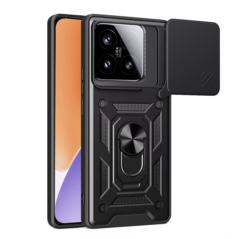 Калъф за Xiaomi 15 - Techsuit CamShield Series - Черен