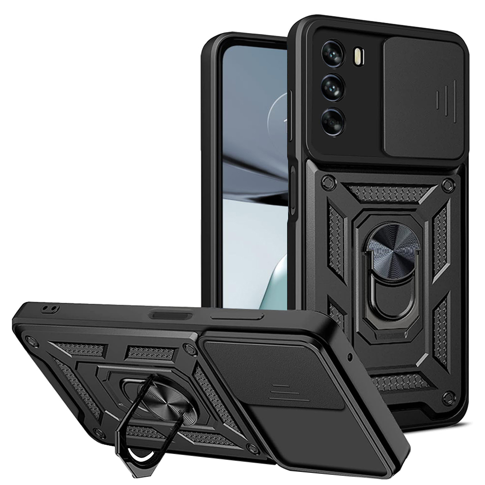 Калъф за Motorola Moto G62 5G - Techsuit CamShield Series - Черен