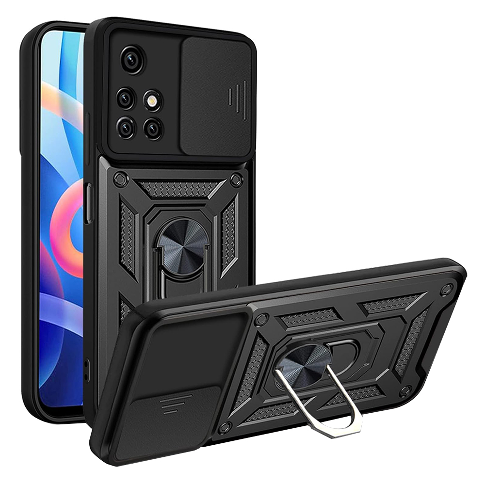 Калъф за Xiaomi Redmi 10 2021 / Redmi 10 2022 - Techsuit CamShield Series - Черен