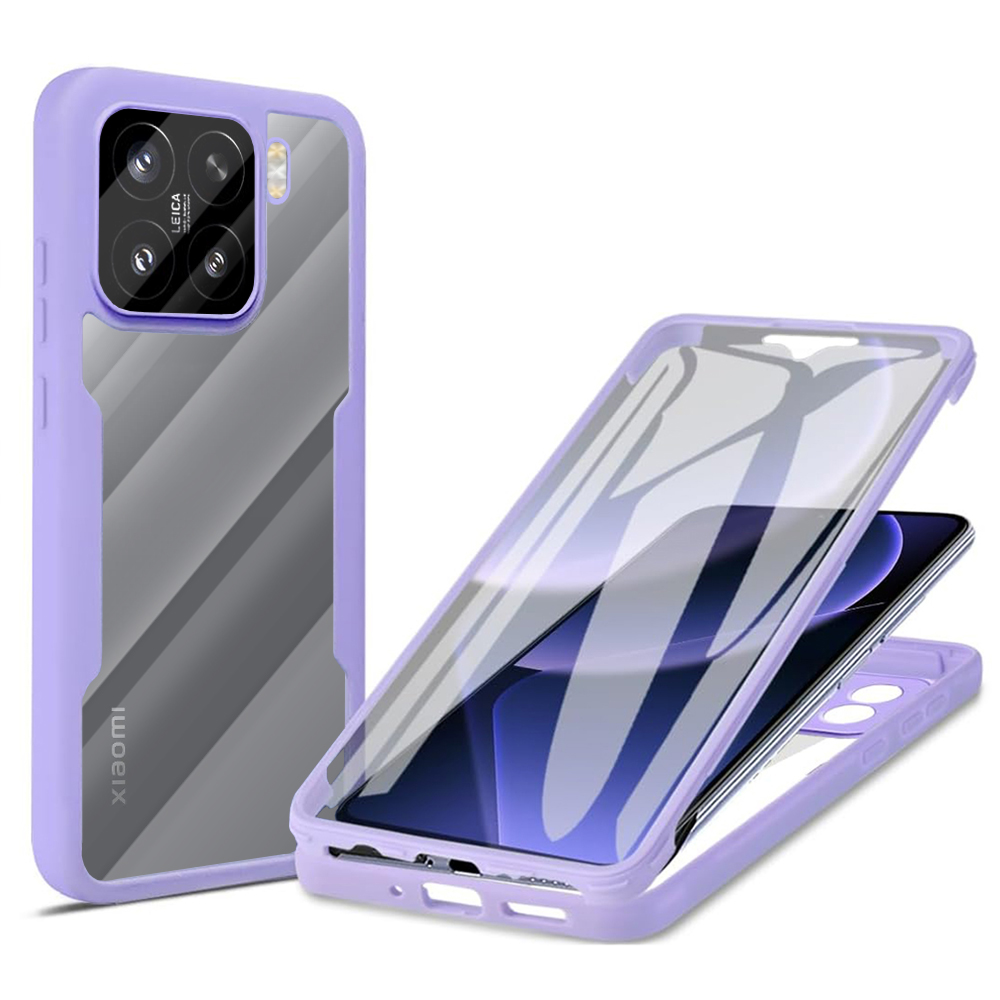 Калъф за Xiaomi 15 + Калъф - Techsuit ColorVerse 360 Series - Лилав