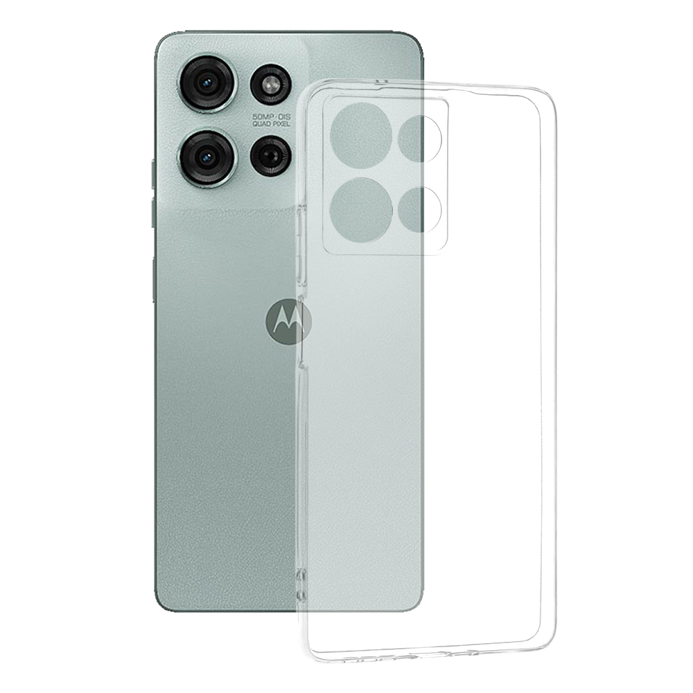 Калъф за Motorola Moto G75 - Techsuit Прозрачен Silicone - Прозрачен