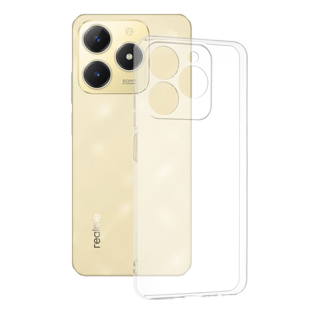 Калъф за Realme C61 - Techsuit Прозрачен Silicone - Прозрачен