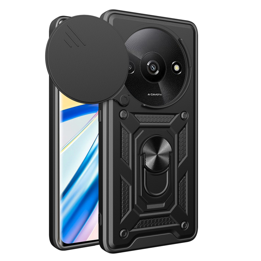Калъф за Xiaomi Redmi A3 / Redmi A3x - Techsuit CamShield Series - Черен
