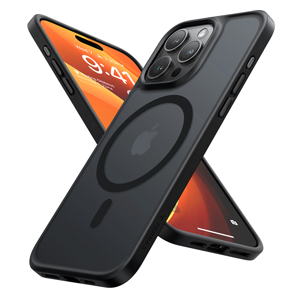 Калъф за iPhone 15 Pro - Torras Guardian Magnetic Series - Черен