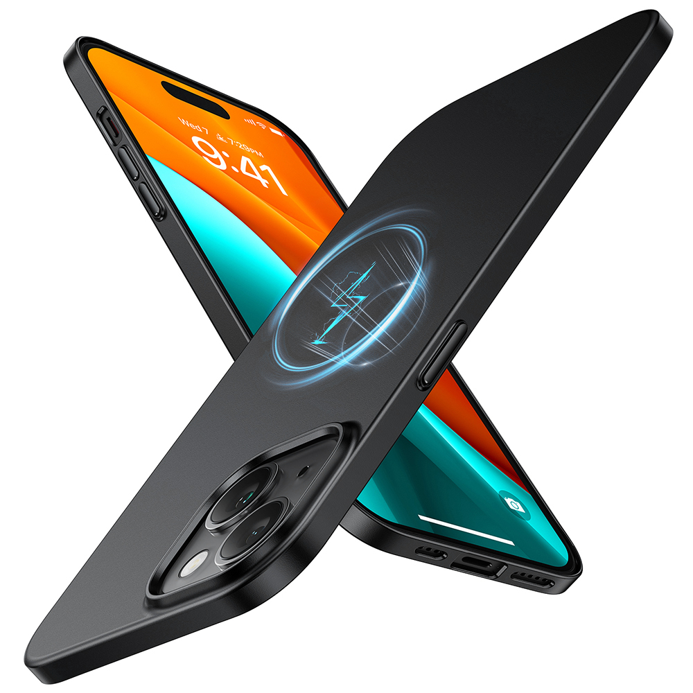 Калъф за iPhone 15 - Torras OriginFit-Mag Series - Черен