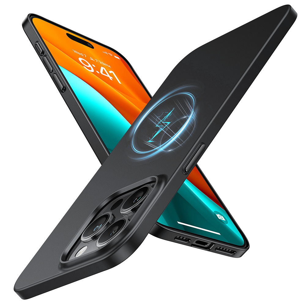 Калъф за iPhone 15 Pro - Torras OriginFit-Mag Series - Черен