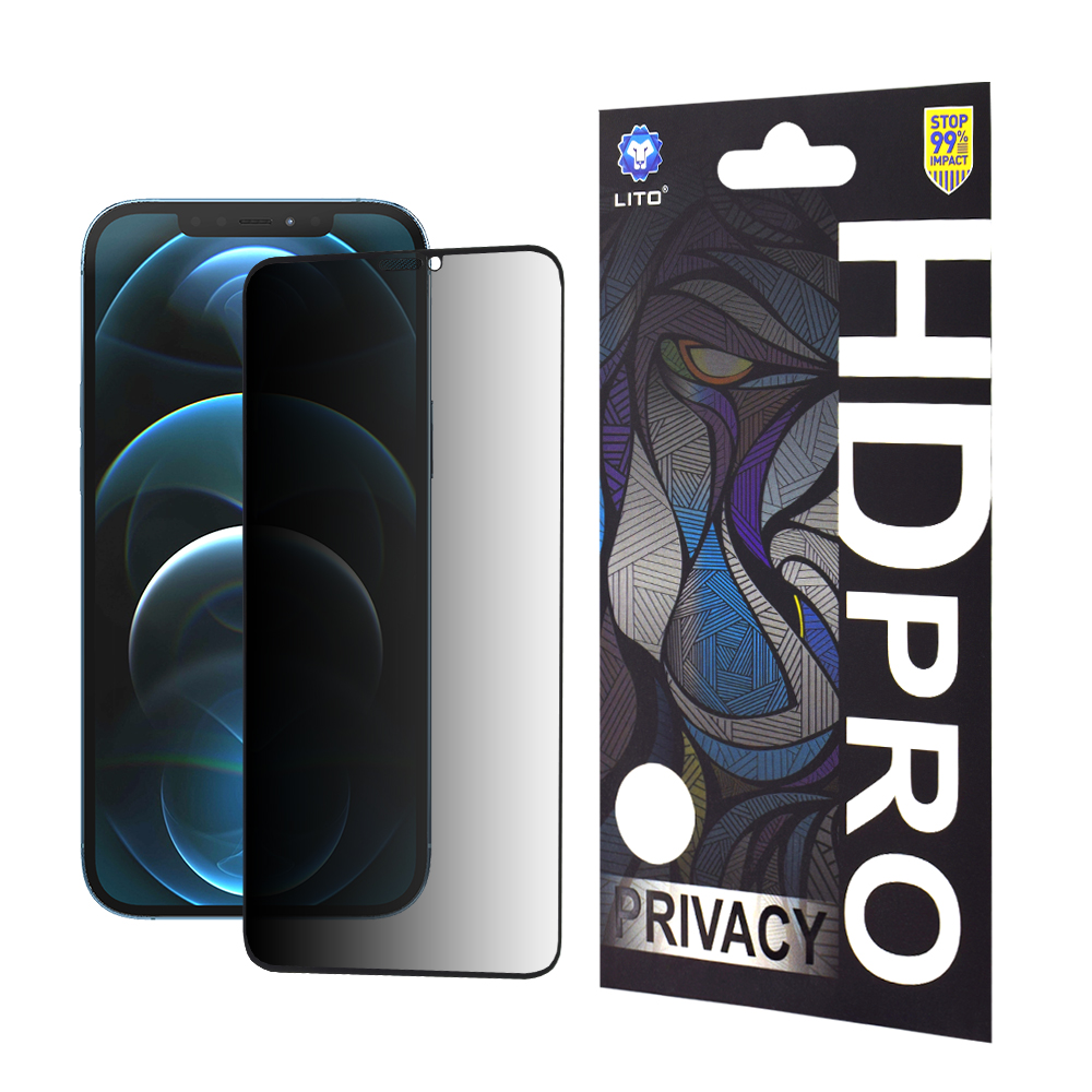 Калъф за iPhone 12 Pro Max - Lito HD Pro Privacy - Черен